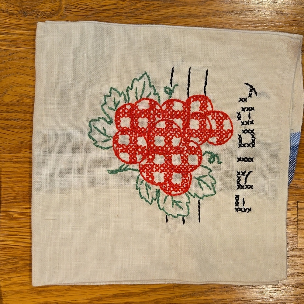 Vintage Tea Towels With Days of The Week - Picture 2 of 9